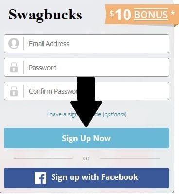 swagbucks sign up form