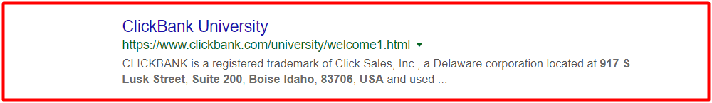 Clickbank Address
