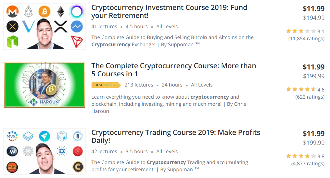 udemy cryptocurrency