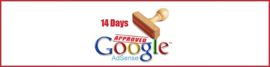 adsense approved after 14 days