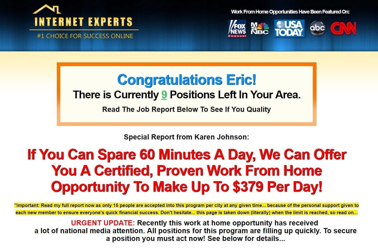 internet experts scam, internet experts review