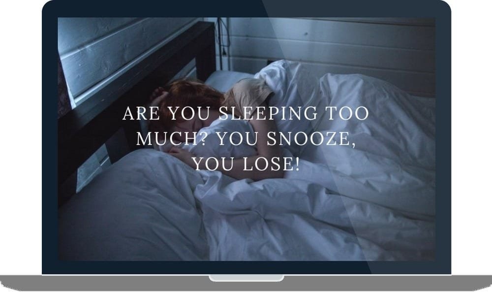 You snooze, you lose!