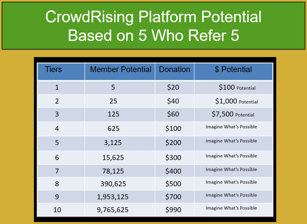 crowd rising compensation plan