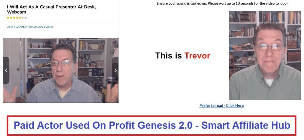 profit genesis 2.0 paid actor