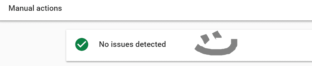 manual actions google search console